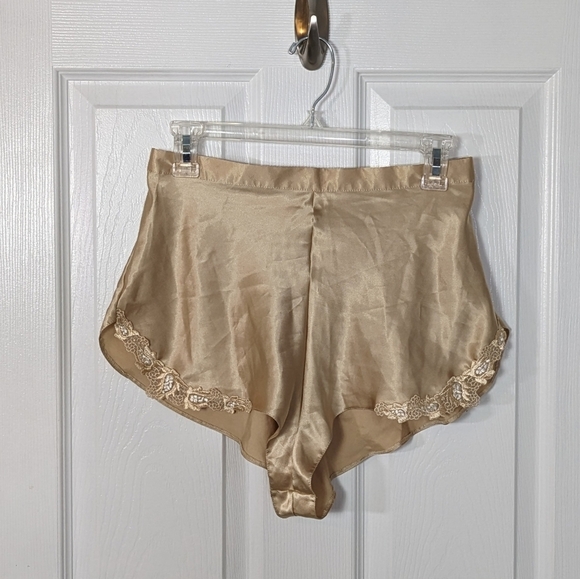 Vintage 80s‎ St. Michael Marks & Spencer Gold Satin Cami/Shorts Set - RARE SET - Picture 7 of 13
